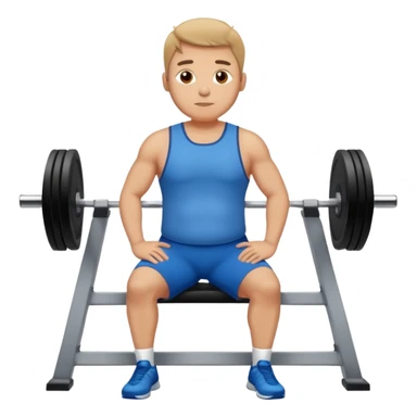 training gym skinny fat man sticker