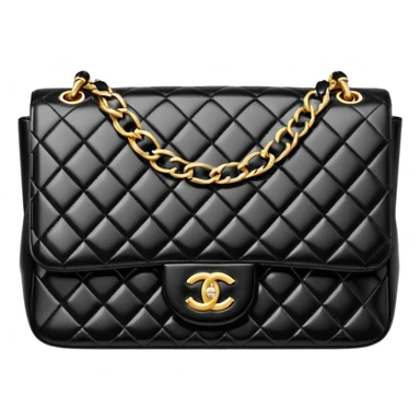 Chanel black bag sticker