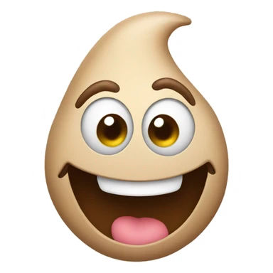 A poop emoji  sticker