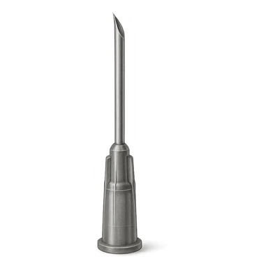 gray needle, realistic, detailed sticker