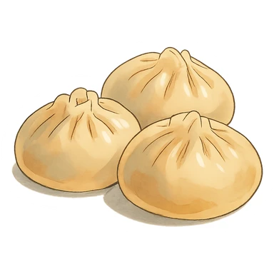 ghibli style dumplings sticker