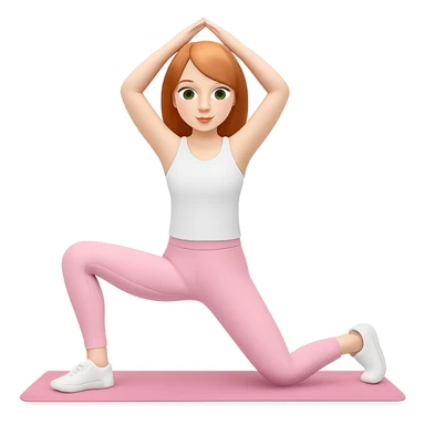 Change her outfit to a fitted white tank top, keep the rest of the outfit and style the same, with no background. sticker