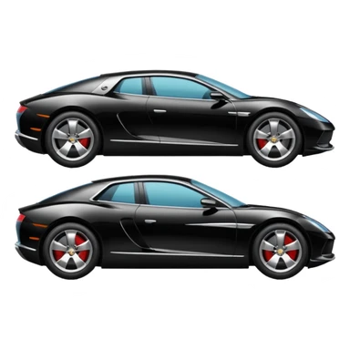 luxury car side view sticker