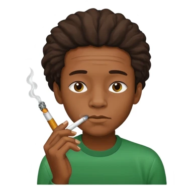 Jamaican boy smoking sticker