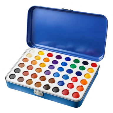 watercolor paint set sticker