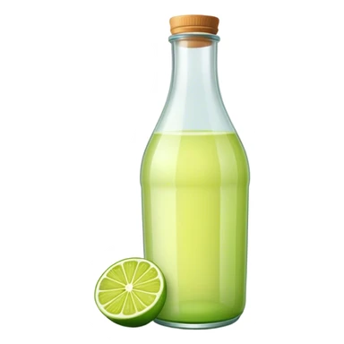 Lime juice bottled sticker
