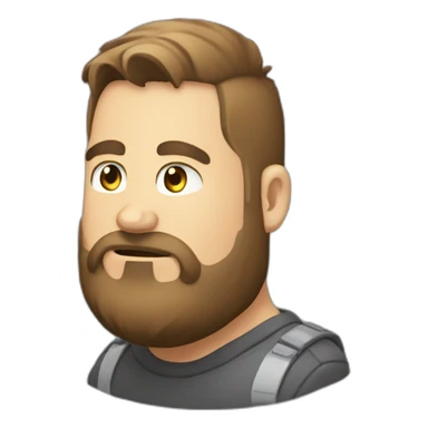 neck beard fat gamer guy using a pc sticker