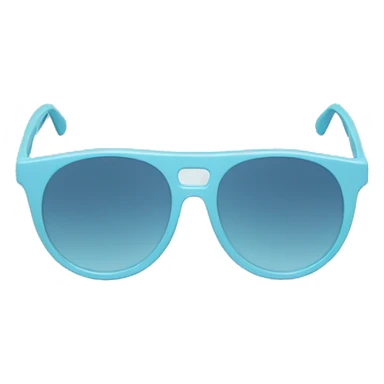 Pastel blue sunglass sticker