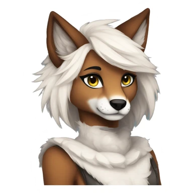 Edgy modern anthro furry by Falvie, LiLaiRa, AngieWolf sticker