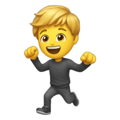 Chat qui saute sur humain sticker