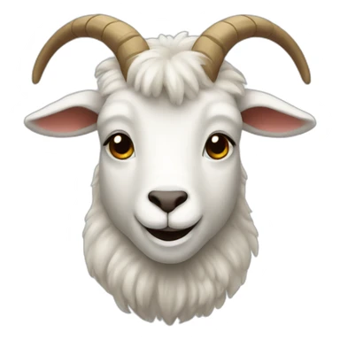 puffy goat sticker