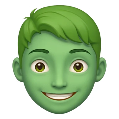 I said green skin not afro sticker