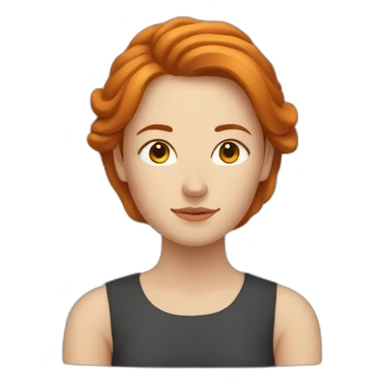 femme rousse fait de la méditation sticker
