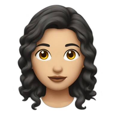 Mujer piel morena y cabello risado sticker