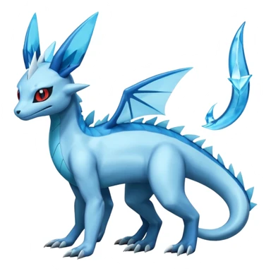 Salandit-Glaceon-Salamence-hybrid-fusion (full body) sticker