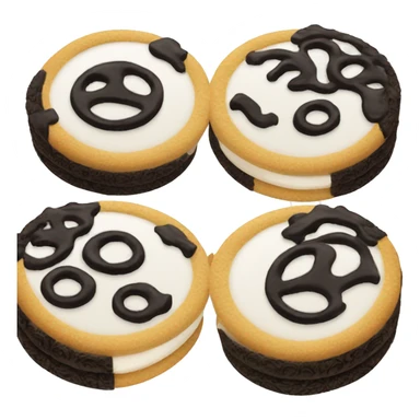 Two Oreos cookies sticker