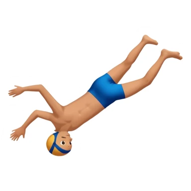 Kid doing a belly flop in to a pool full of water. Show the Swimmingpool sticker