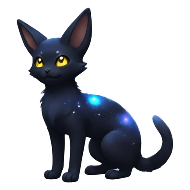 Nebula Galaxy Umbreon-Litten full body sticker