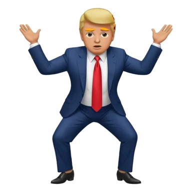 Donald Trump twerking  sticker