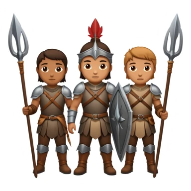 Hunters in ancient times sticker