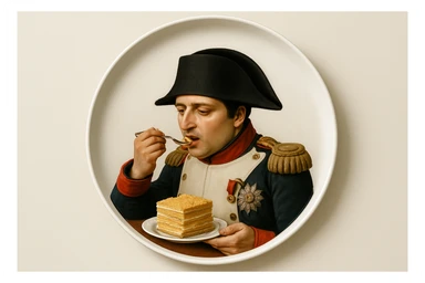 Сгенерируй мне точно такую же тарелку, НО ЧТОБЫ ТАРЕЛКА ПОЛНОСТЬЮ ПОМЕЩАЛАСЬ И НЕ ОБРЕЗАЛАСЬ КРАЯМИ!!! sticker