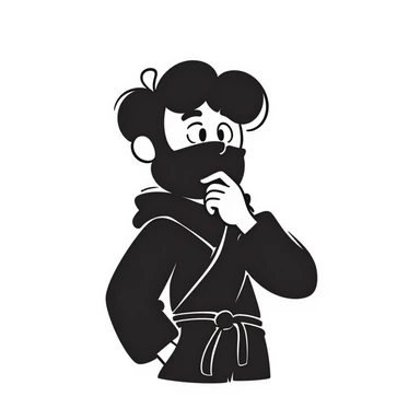 thinking ninja sticker
