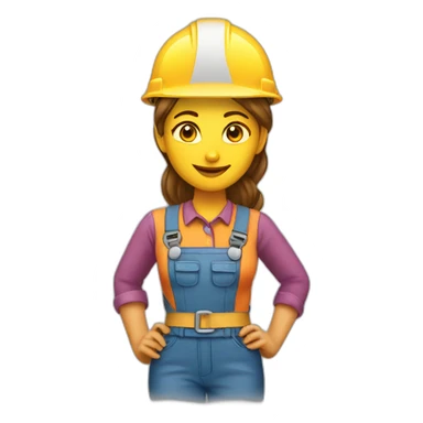 builder woman sticker