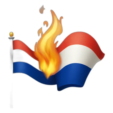 burning-flag-france sticker