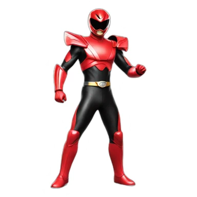 power ranger red like spy sticker