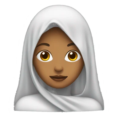 Women with a Christian veil  sticker