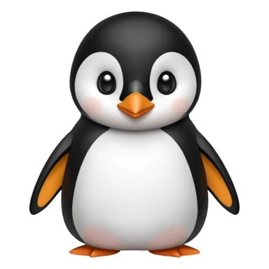Create a penguin in love sticker