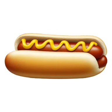 Hotdog with legs and a face sticker