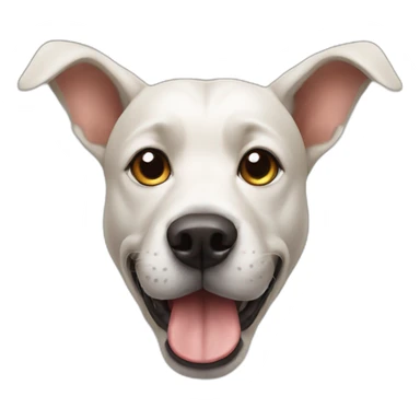 Dog with horn sticker