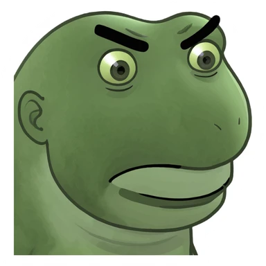 Face with raised eyebrow sticker