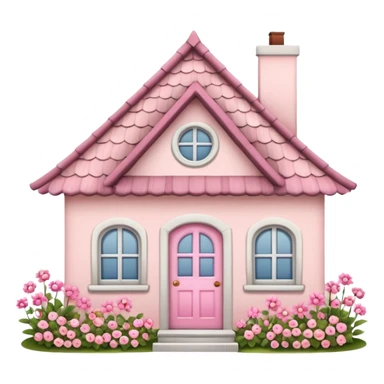 Pink girly cottage sticker