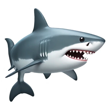 shark with gun sticker