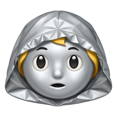 simple tin foil hat  sticker