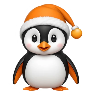 Pingüino con gorro de de  mago sticker