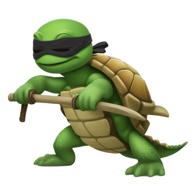 Mbappée avec un casque de tortue ninja sticker
