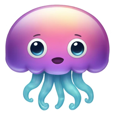 Jellyfish with white bow sticker