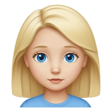 Sarışın küçük kız sticker