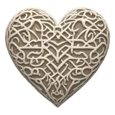 Unique heart sticker