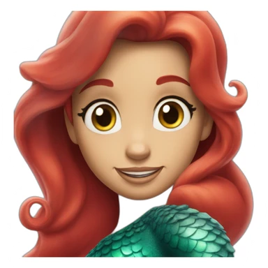 the little mermaid sticker