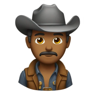 rad but sad cowboy sticker