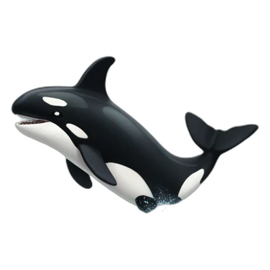Orca jumping sticker