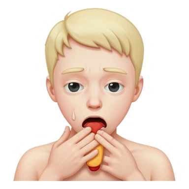 guy choking themself sticker