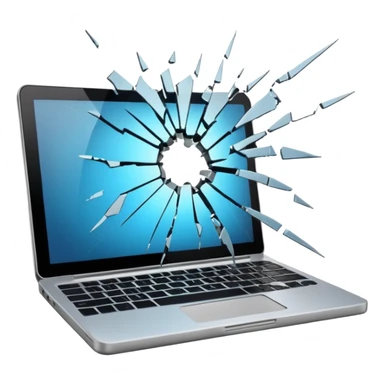 Throw laptop out of building sticker