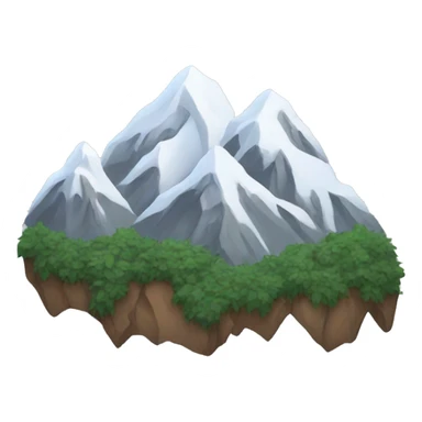 Mountains with snow  sticker