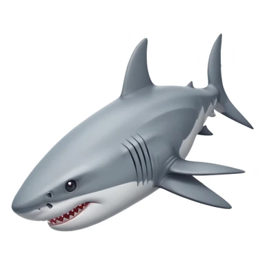 a shark with nike showes sticker