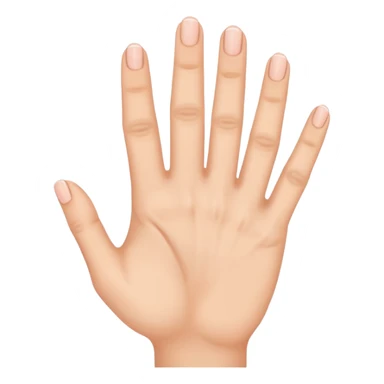 hand from the top with five fingers, make women hand sticker